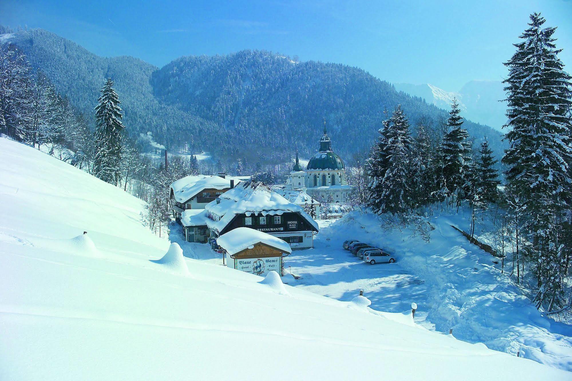 Gasthof Blaue Gams Ettal Exterior foto