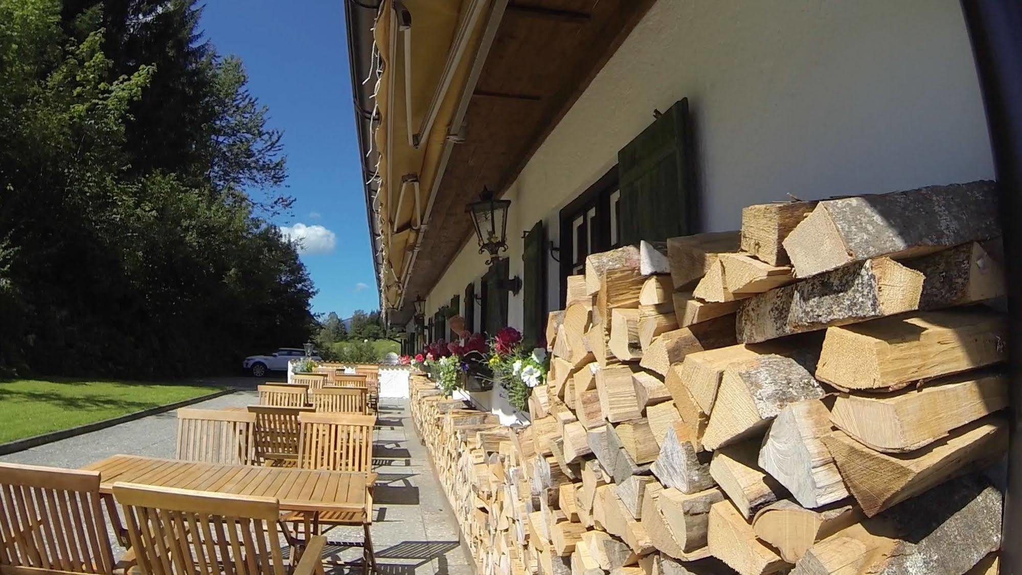 Gasthof Blaue Gams Ettal Exterior foto